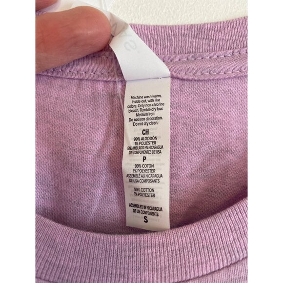 Salt + Light Lilac "Take Heart" Christian T-Shirt Size S Bella + Canvas Cotton - Picture 4 of 5